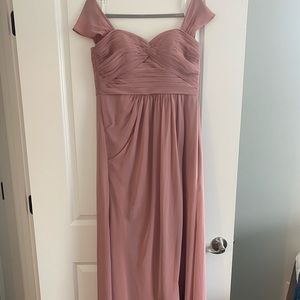 Azazie Millie Dress in Dusty Rose. Size 6